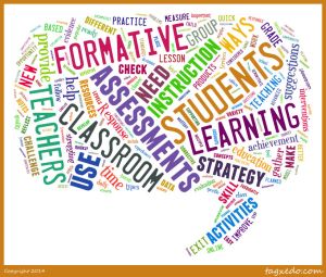 Formative assessment word cloud